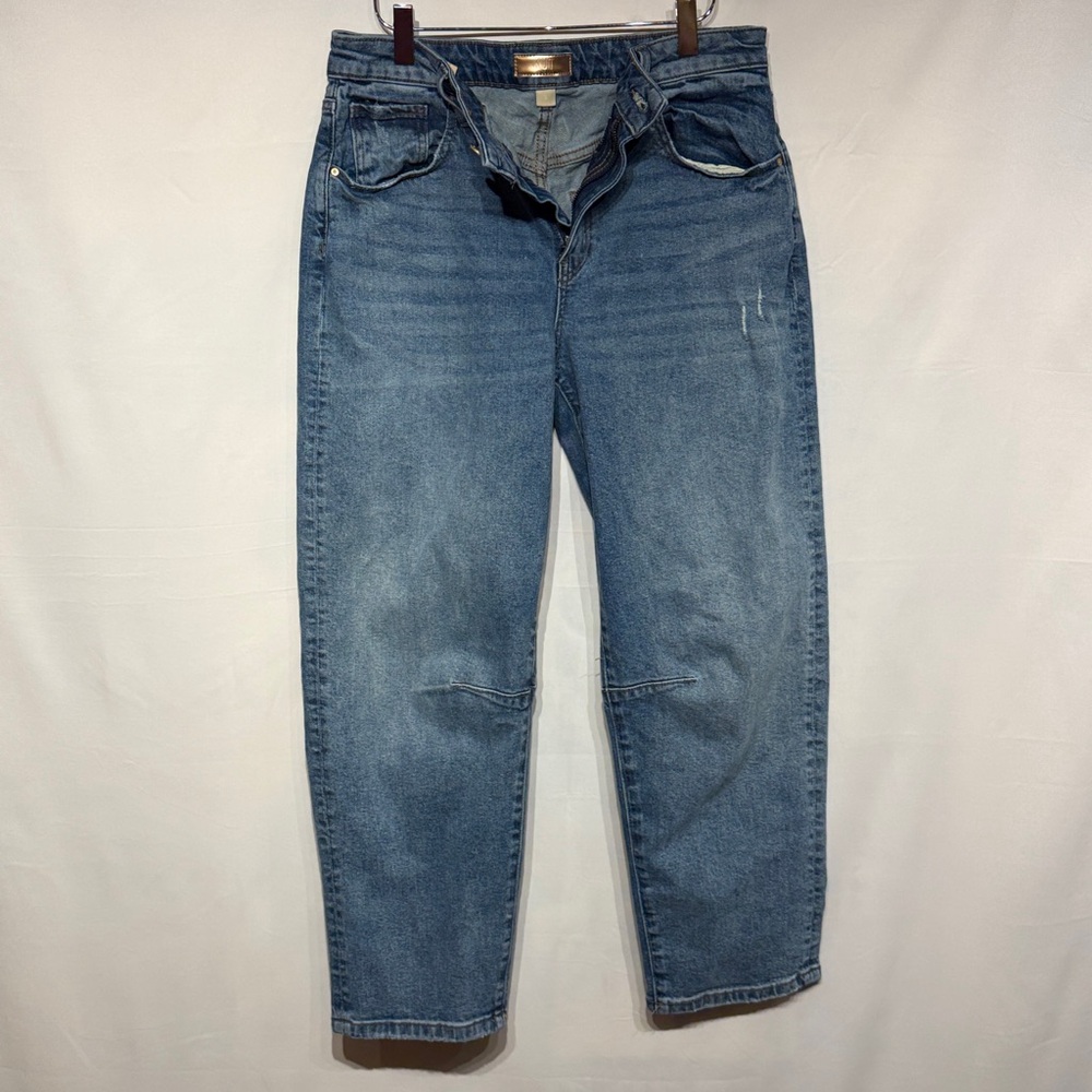 KUT From The Kloth Ashley High-Rise Slouchy Barrel Jean Improving Medium Wash 6 - Picture 6 of 12